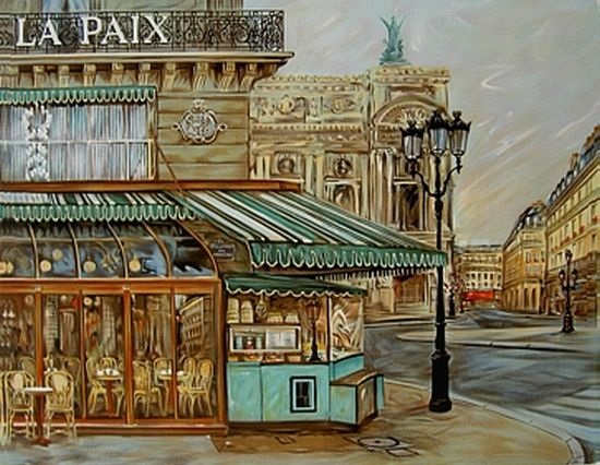 Caf&eacute; de la Paix, &agrave; l'Op&eacute;ra par Georges Cara Madre