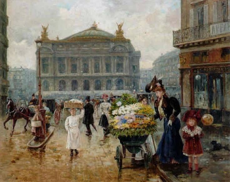 place de l'Op&eacute;ra par Joaquin Pallar&egrave;s Allustante