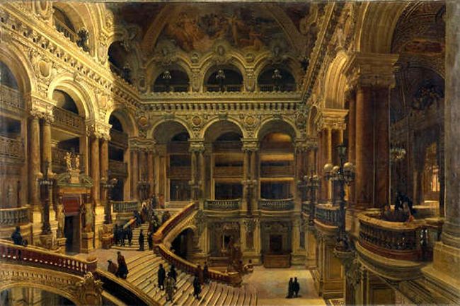 Grand escalier de l'Op&eacute;ra Garnier par Victor Navlet