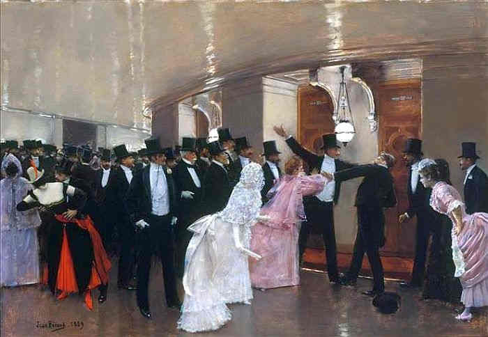 Altercation dans les   couloirs de l'Op&eacute;ra de Paris par Jean B&eacute;raud