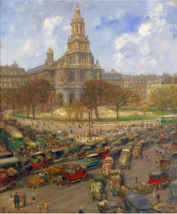 Place de la Trinit&eacute;  &agrave; Paris par Pierre Auguste Renoir