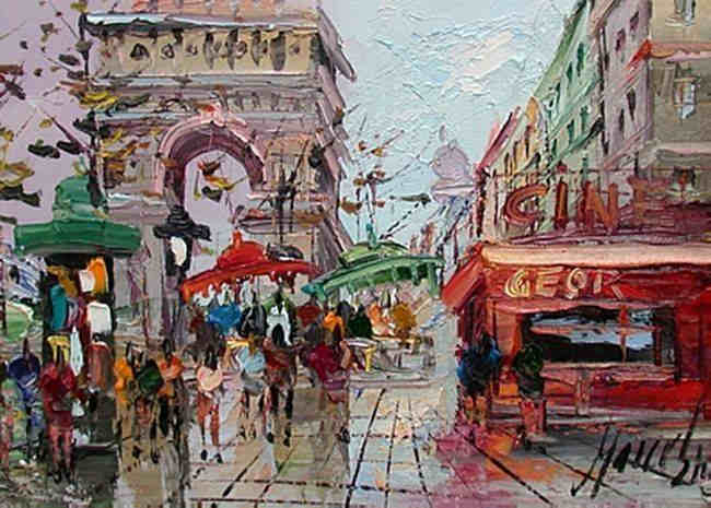 Arc de Triomphe aux Champs Elys&eacute;es par Marceli Mokwa