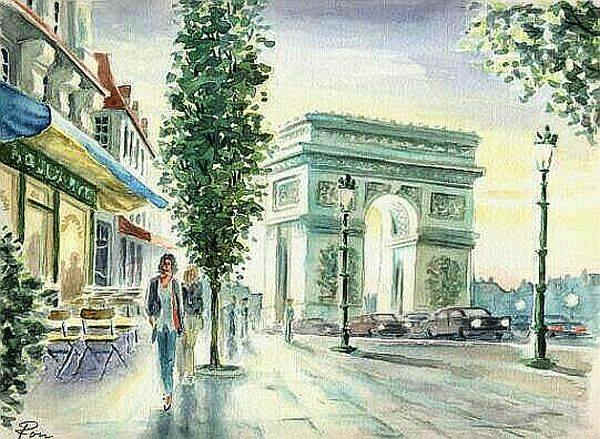 l'Arc de Triomphe le matin par Ronald Koetteritzsch