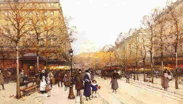  Champs Elys&eacute;es par Eug&egrave;ne Galien Laloue
