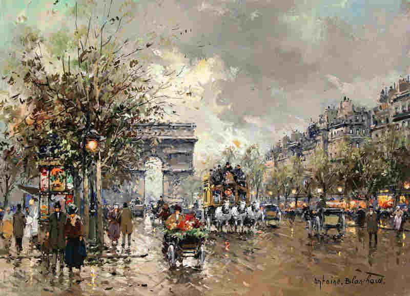 Arc de Triomphe et Champs Elys&eacute;es  par Antoine Blanchard