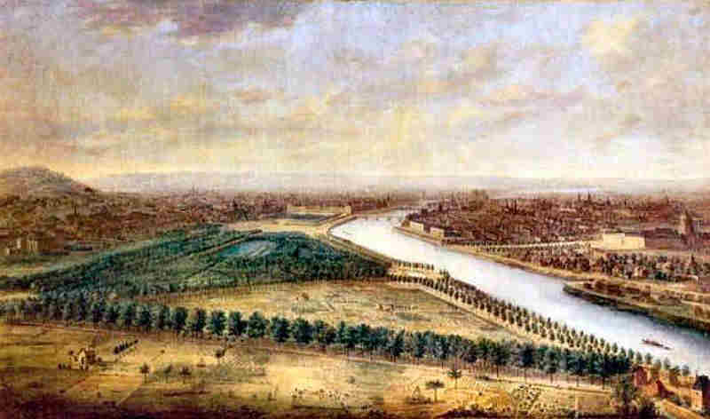 Les Champs Elys&eacute;es   aux 18e si&egrave;cle  par Charles Grevenbroeck