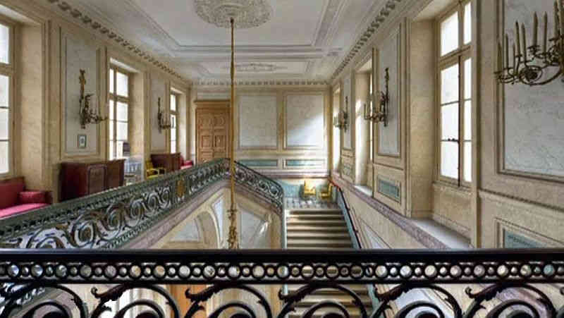 Escalier, h&ocirc;tel de la Marine Place de la Concorde  