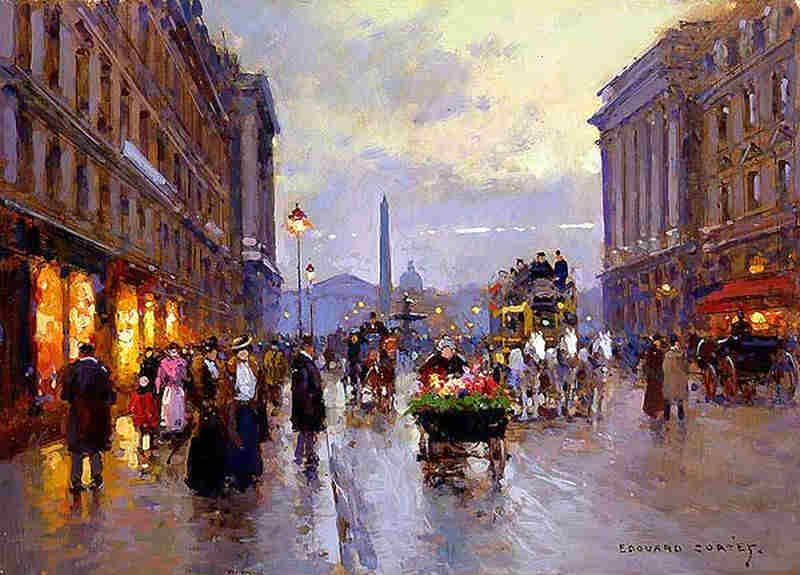 Rue Royale et Concorde par  Edouard L&eacute;on Cort&egrave;s
