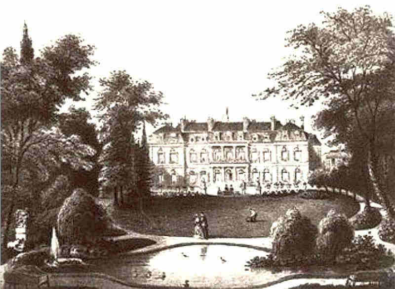 Elys&eacute;e et son parc  sous la 2e R&eacute;publique