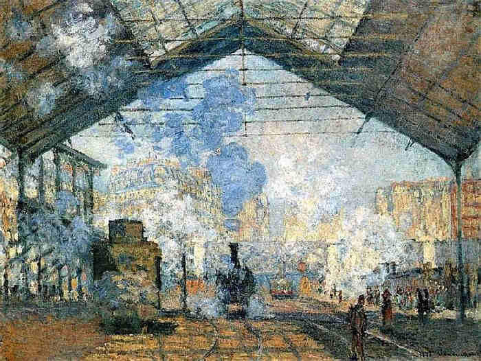 La gare St-Lazare par Claude Monet
