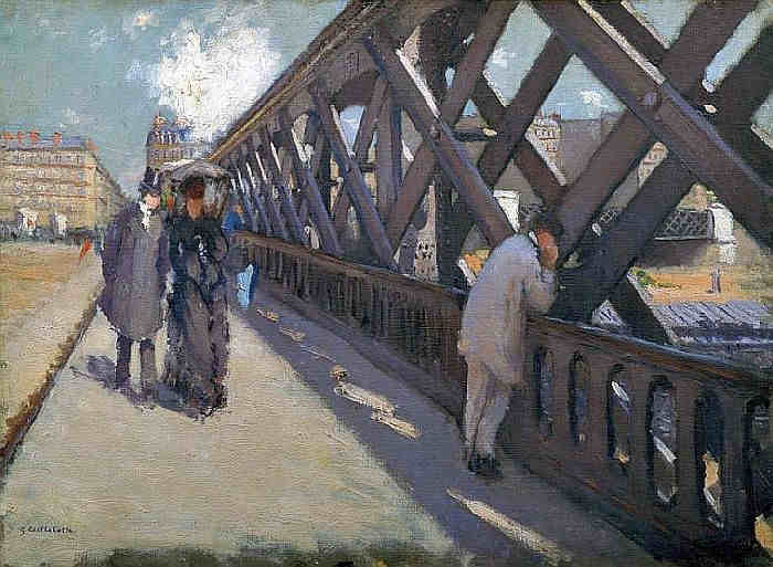 Pont de l'Europedevant la gare St-Lazare par Gustave Caillebotte