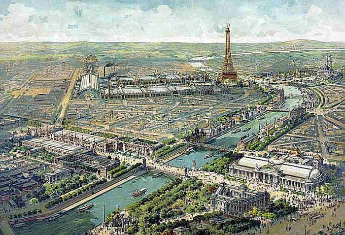 Vue panoramique expo universelle de 1900