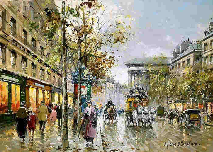 Boulevard de la Madeleine et Madeleine par Antoine Blanchard