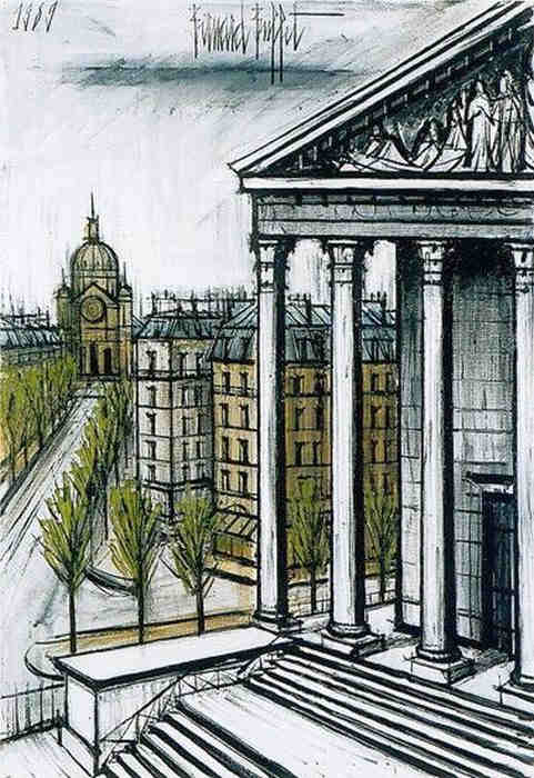 La Madeleine et St-Augustin par Bernard Buffet