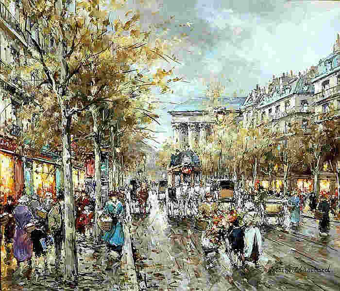La Madeleine, boulevard des Capucines par Antoine Blanchard