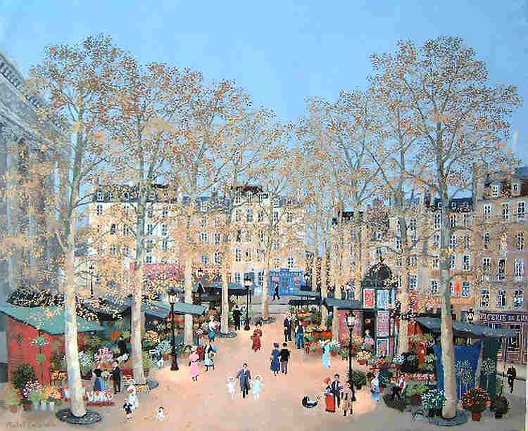 Le march&eacute; aux fleurs place de la Madeleine &agrave; Paris par Michel Delacroix