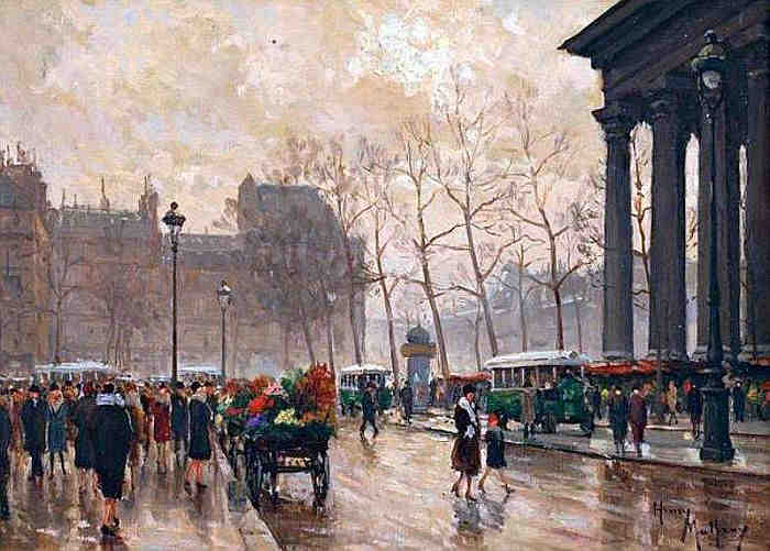 Place de la Madeleine &agrave; Paris par Henry Malfroy