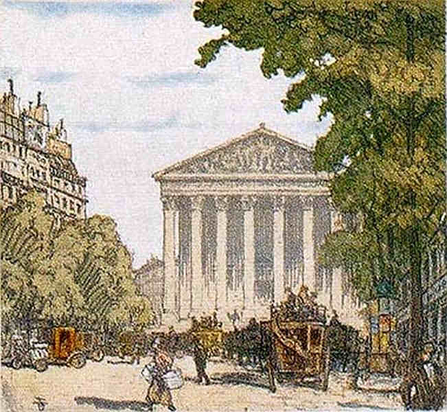Rue Royale et la Madeleine par TF Simon