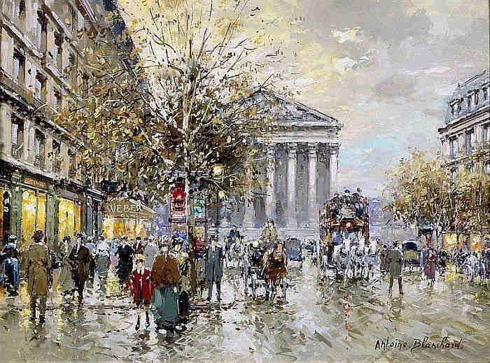 Rue Royale et la Madeleine par Antoine Blanchard