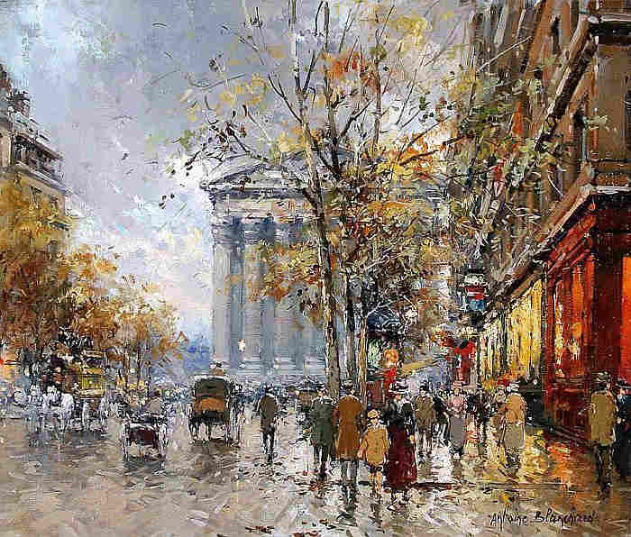Rue Royale et Madeleine par Antoine Blanchard