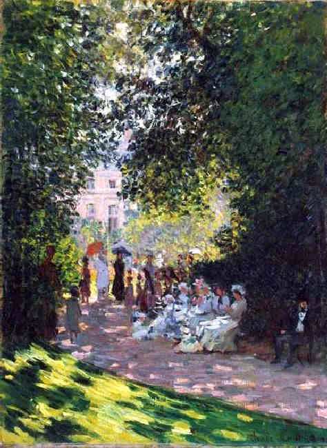 Le parc Monceau par Claude Monet