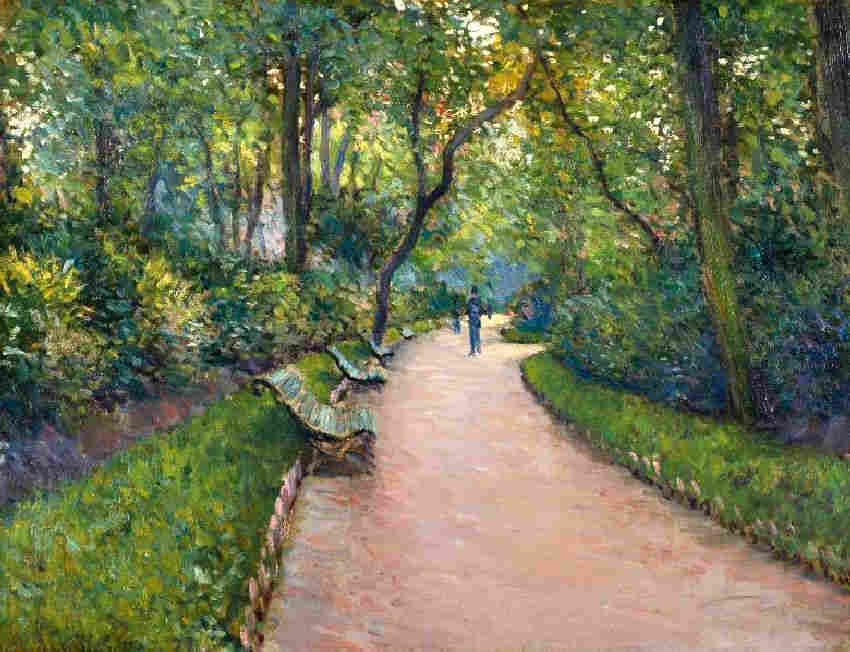 Le parc Monceau par Gustave CAillebotte