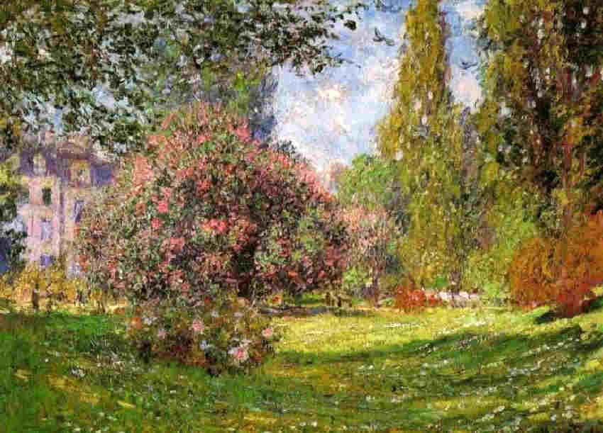 Le parc Monceau par Claude Monet