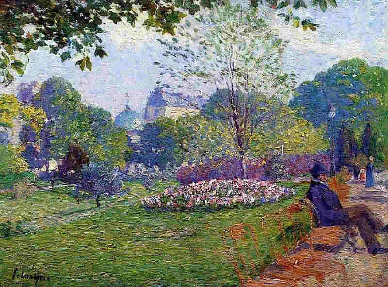 le parc Monceau par Albert Lebourg