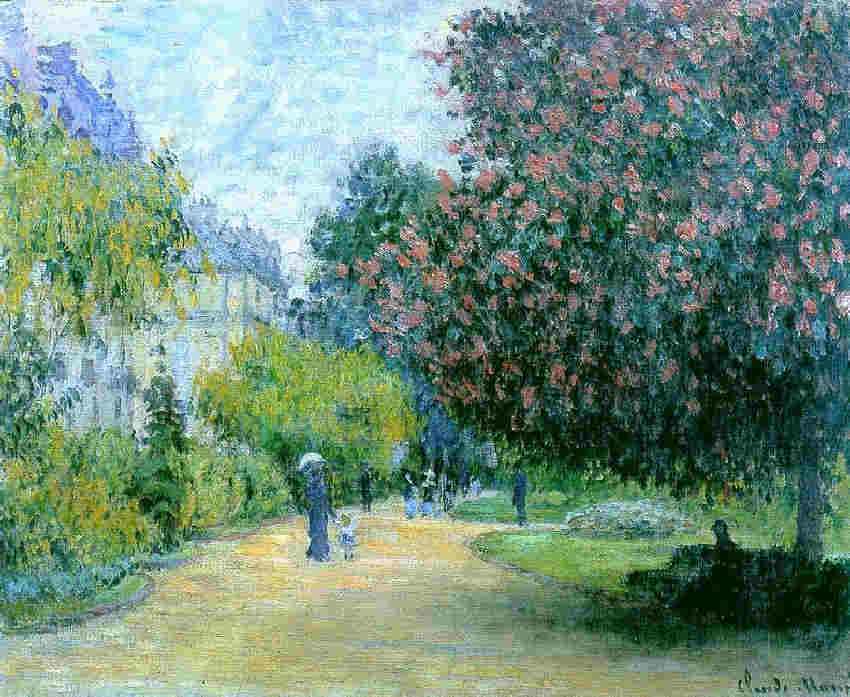Le parc Monceau par Claude Monet