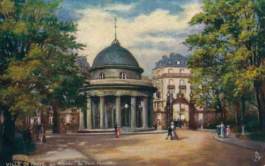 La rotonde du parc Monceau carte 1900