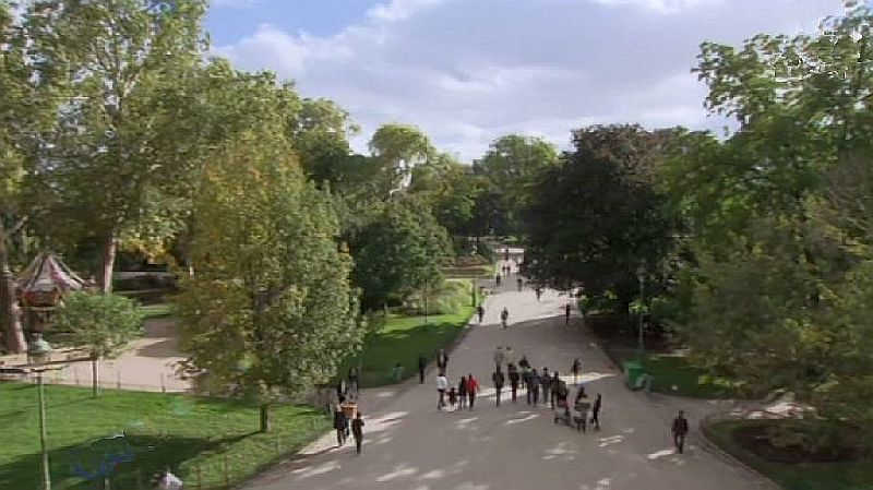 Vue du parc Monceau