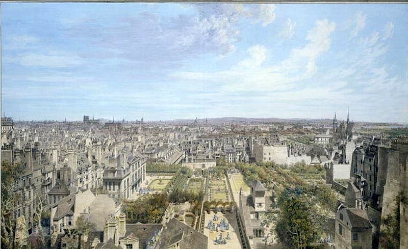 Vue panoramique de Paris par Louis Nicolas Lespinasse